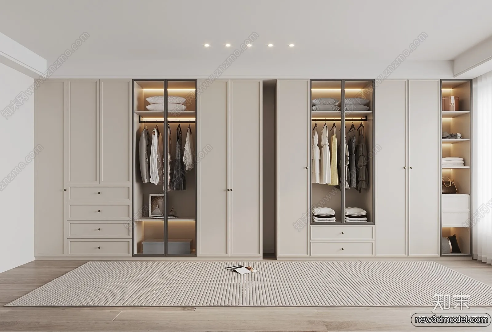 Wardrobe 3D Models – 3D Furniture for Interior Design – 102