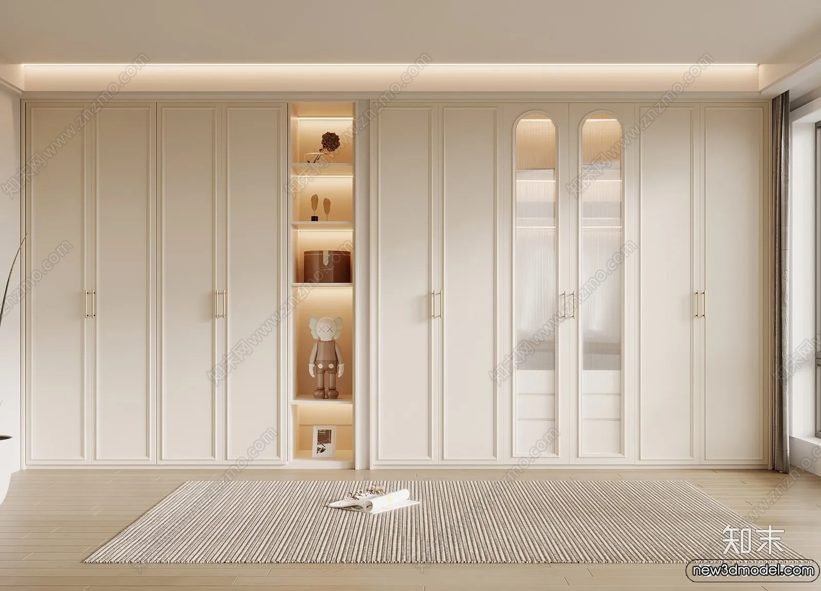 Wardrobe 3D Models – 3D Furniture for Interior Design – 106