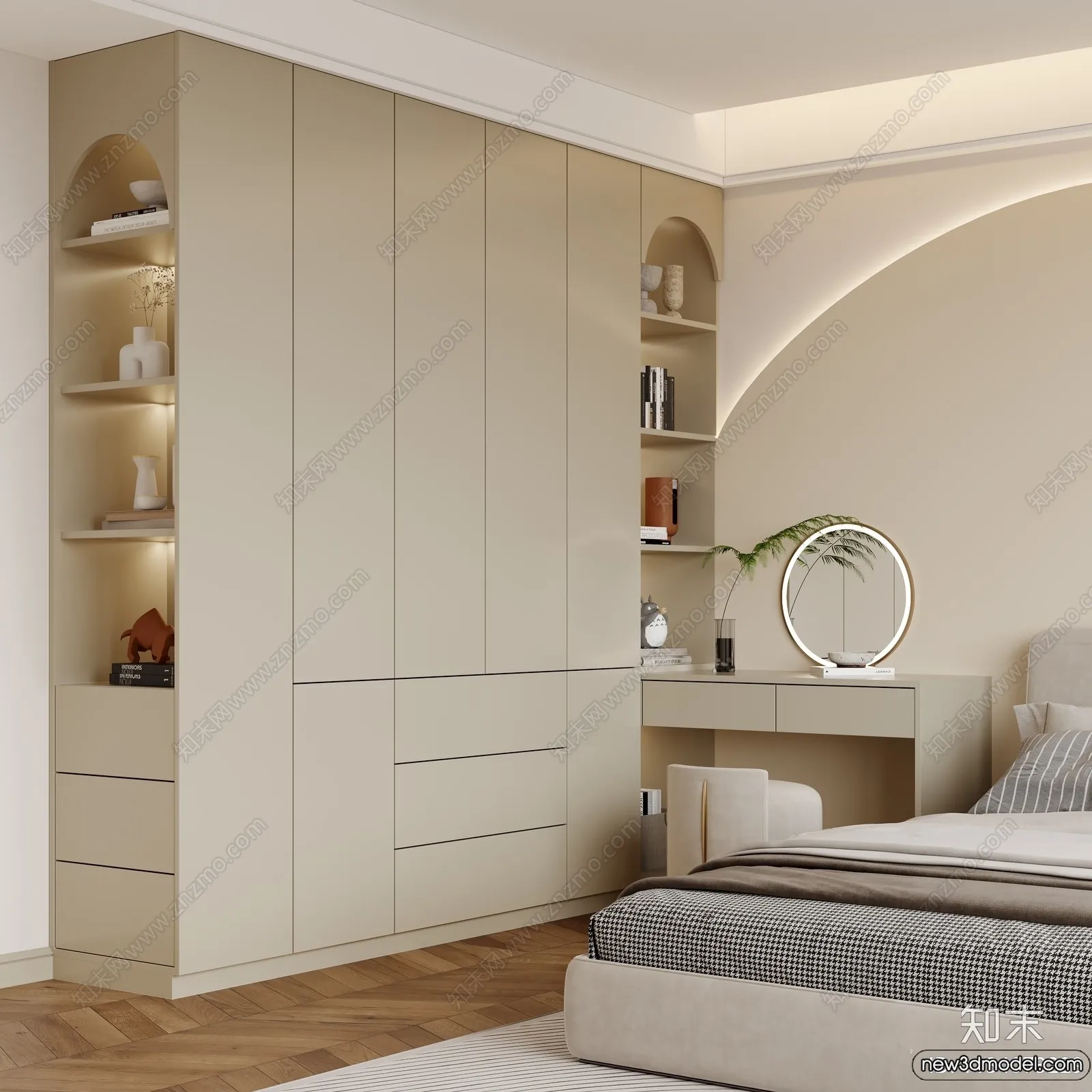 Wardrobe 3D Models – 3D Furniture for Interior Design – 113