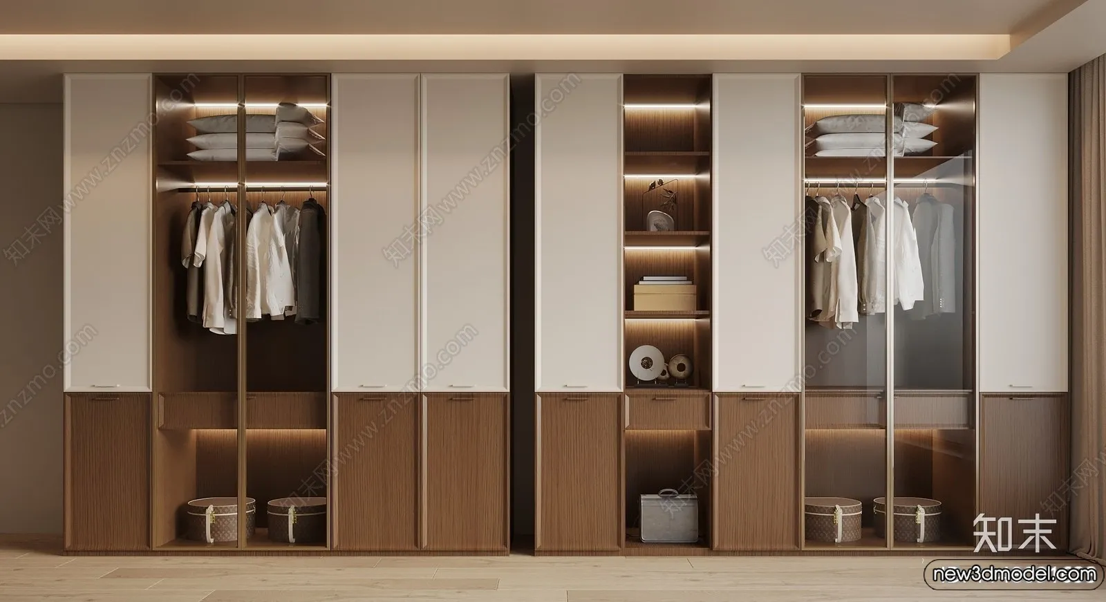 Wardrobe 3D Models – 3D Furniture for Interior Design – 119