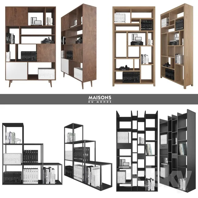 3DSKY MODELS – WARDROBE – CABINETS – 074