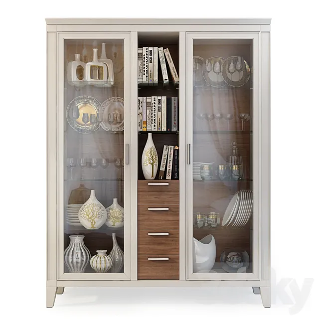 Wardrobe _ Display Cabinet Camomilla. Showcase by Le Fablier 3ds Max