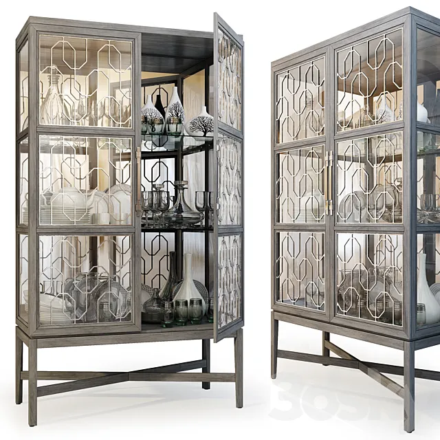 Wardrobe _ Display Cabinet Ensemble Display Cabinet by Carson 3DSMax File