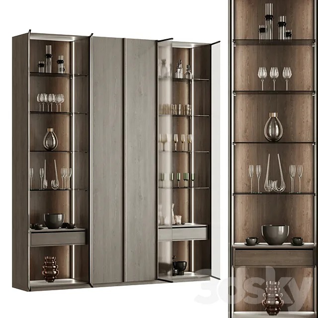 Wardrobe _ Showcase 3 3DS Max Model