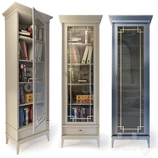 Wardrobe _ Showcase Manhattan. Showcase _ bookcase 3ds Max