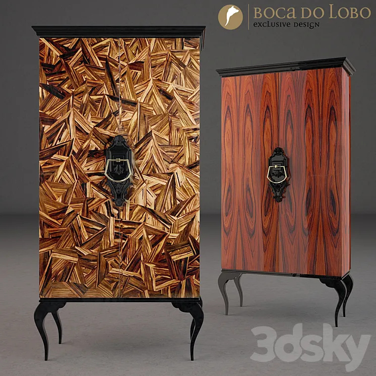 Wardrobe cabinet Boca do Lobo GUGENHEIM 3DS Max Model