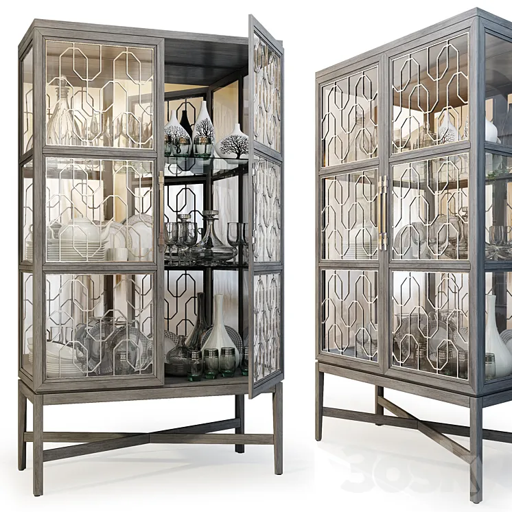 Wardrobe \/ Display Cabinet Ensemble Display Cabinet by Carson 3DS Max