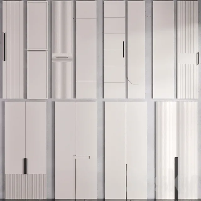 WARDROBE DOOR COLLECTION NO1 3ds Max