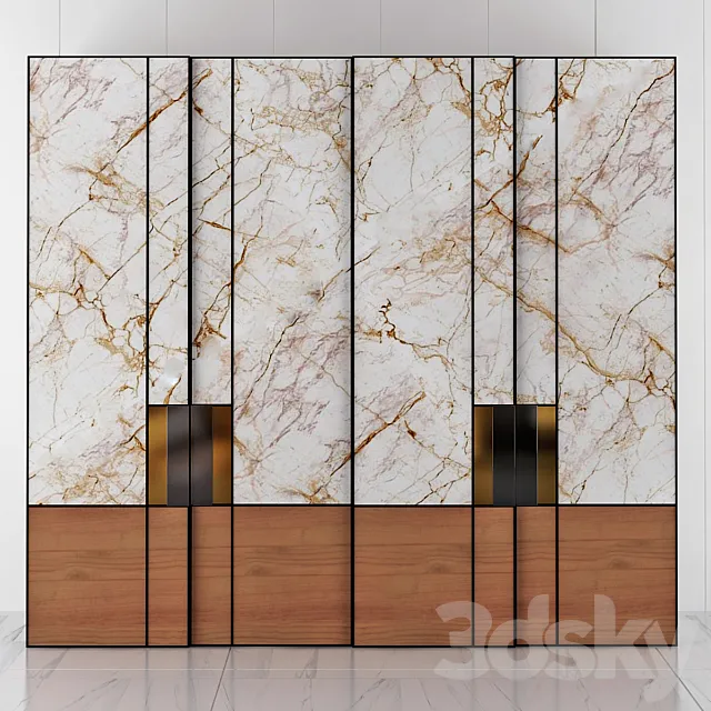 Wardrobe  Effect Marble 3ds Max