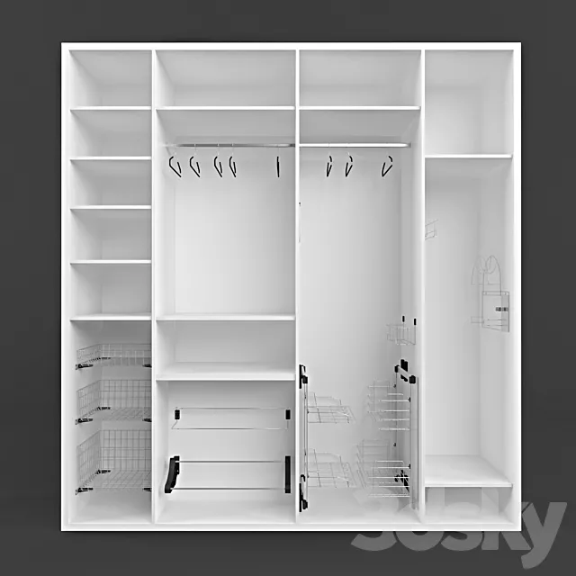 Wardrobe equipment 3DS Max Model