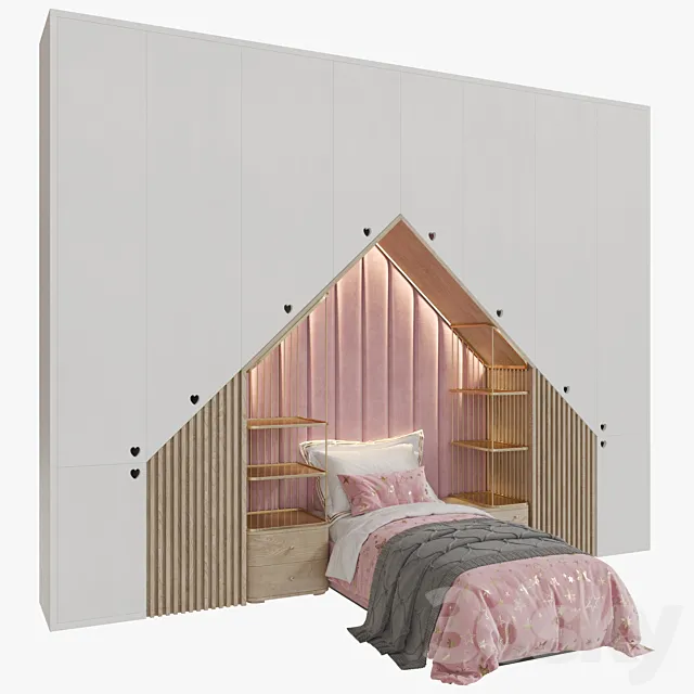 Wardrobe For Children 08 3ds Max