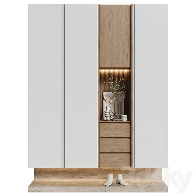 Wardrobe for hallway 104 in modern minimalist style 3dsMax Model