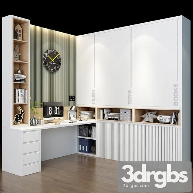 Wardrobe Furniture For A Children 0315 3dsmax Download