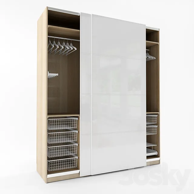 Wardrobe ikea pax 3ds Max