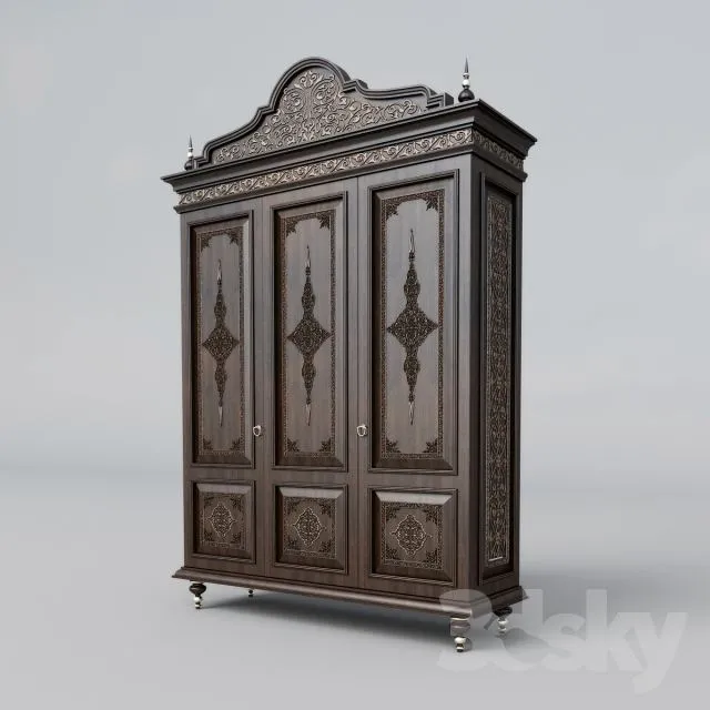 Wardrobe in oriental style 3dsMax Model