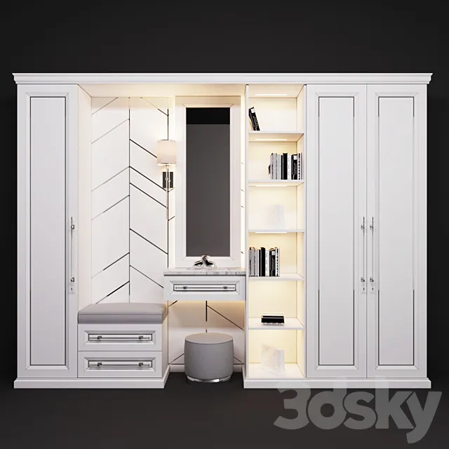 Wardrobe in the hallway 3ds Max