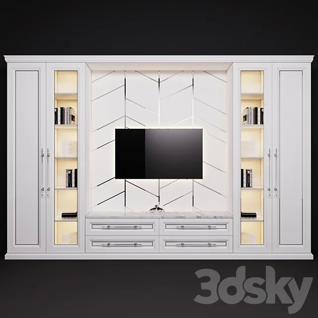 Wardrobe in the room 3DS Max Model