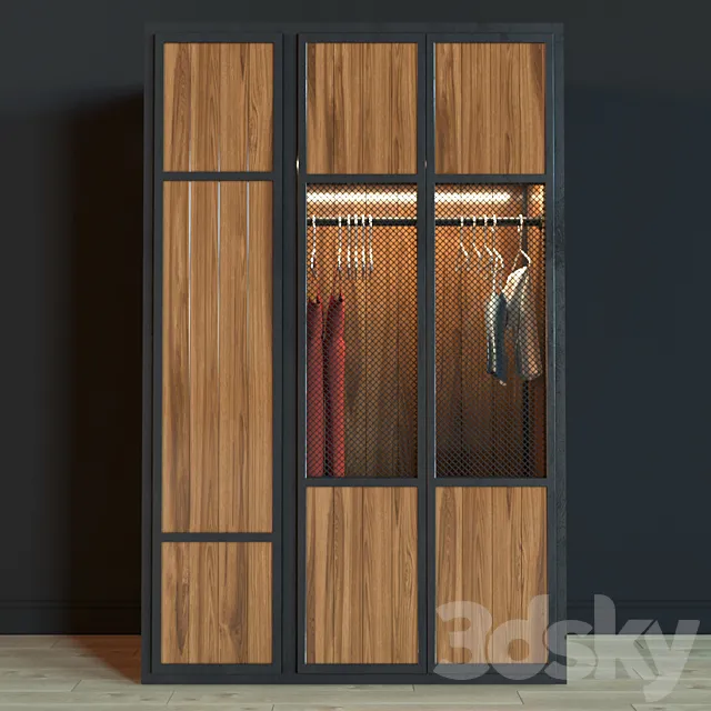 Wardrobe in the style of Loft 3ds Max