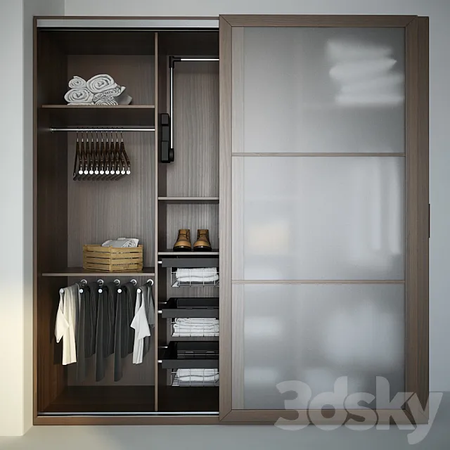 Wardrobe Mebelux Asceta 3DS Max Model