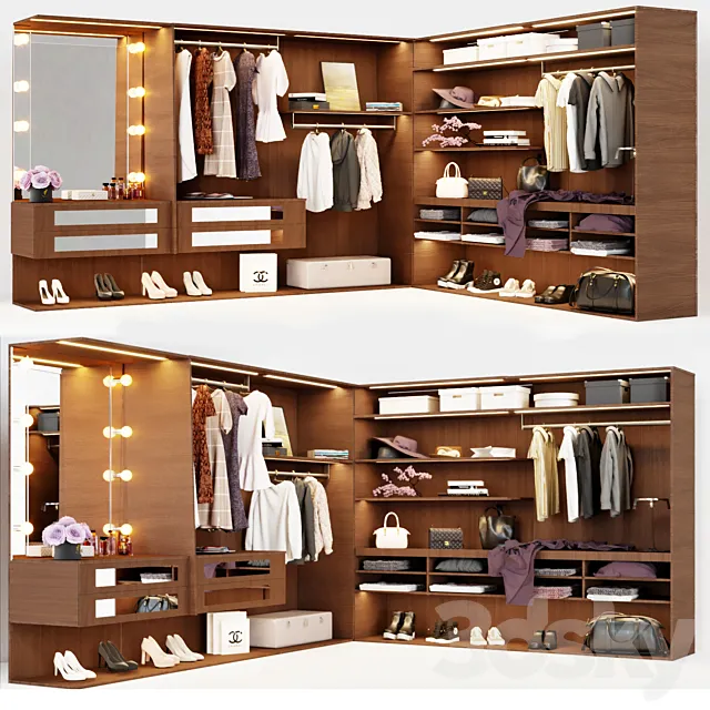 Wardrobe OPEN Besana 3ds Max