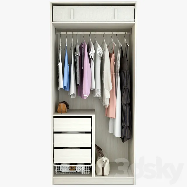 Wardrobe. Otdel_1 3ds Max