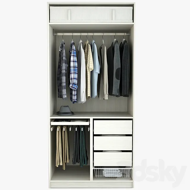 Wardrobe. Otdel_2 3ds Max