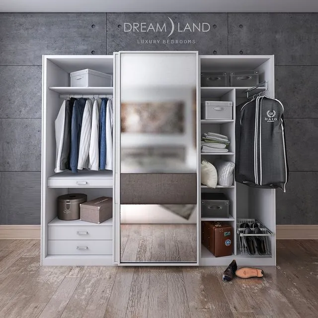 Wardrobe Sevilla with internal content 3dsMax Model