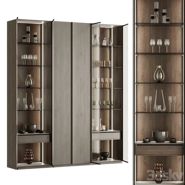 Wardrobe Showcase 3 3dsMax Model