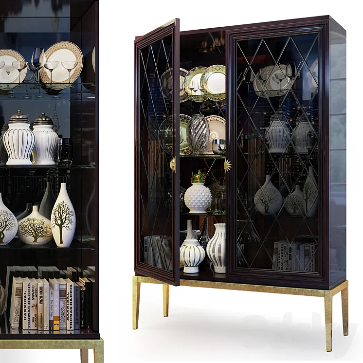 Wardrobe \/ Showcase Art Deco Gatsby. Cabinet \/ showcase by Cavio Casa 3DS Max