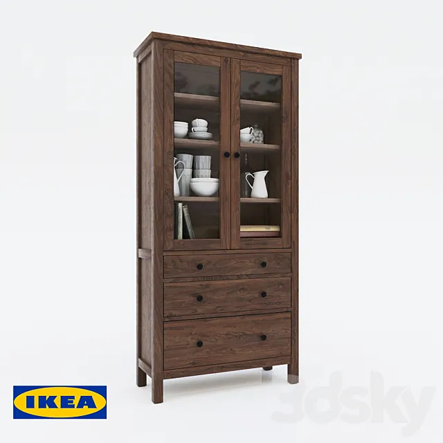 Wardrobe showcase IKEA HEMNES 3DSMax File