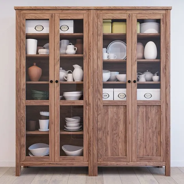 Wardrobe showcase IKEA HEMNES 3dsMax Model