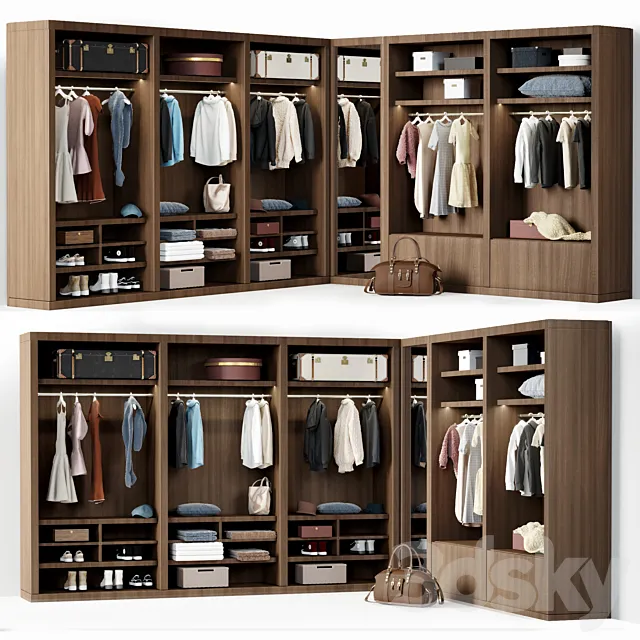 Wardrobe SIPARIO S 06 Pianca 3DS Max Model