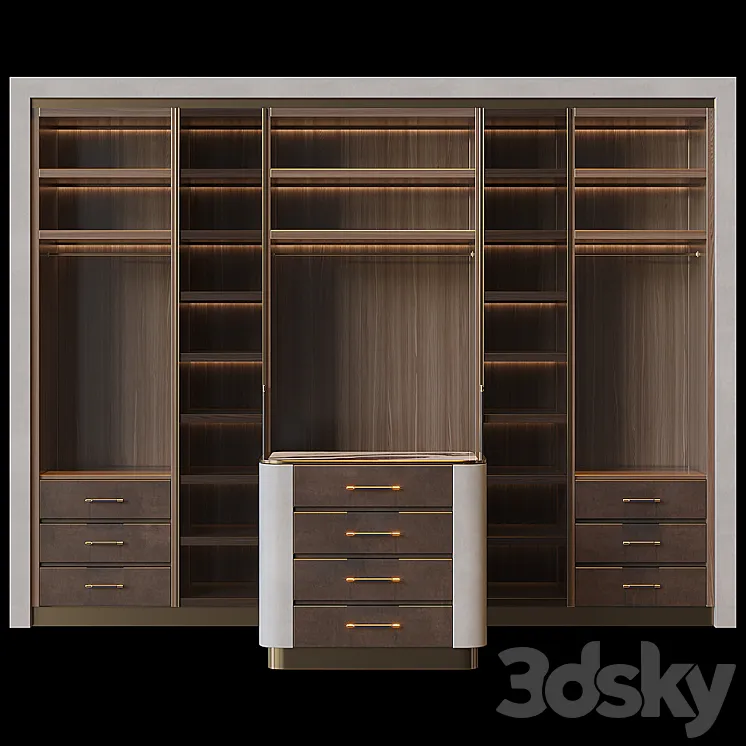 Wardrobe with island 3DS Max