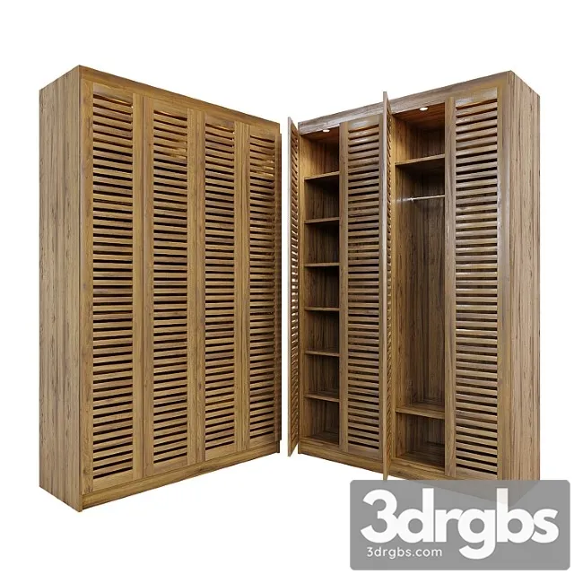 Wardrobe with lattice facades 3dsmax Download