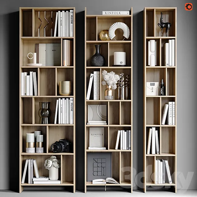 Wardrobes BOLIA House Bookcases 3DS Max Model