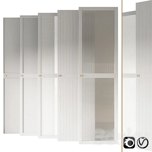 Waredrobe light doors collection 3dsMax Model