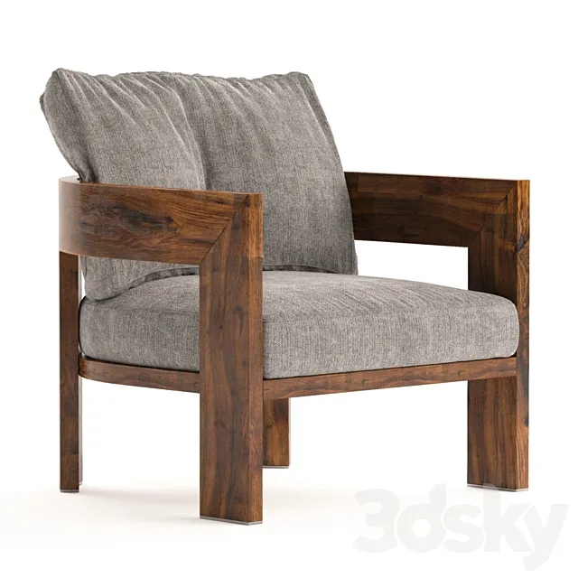 Warhol Irok Outdoor Minotti Armchair 3ds Max