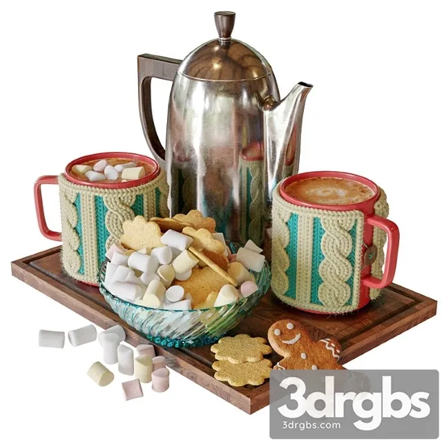 Warm mug with cocoa 3dsmax Download