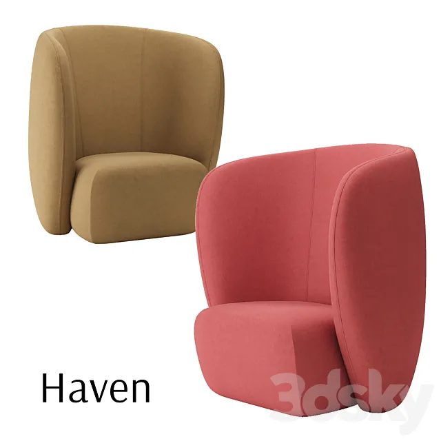 Warm_Nordic_Armchair_Haven 3ds Max