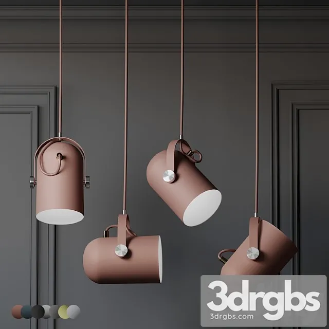 Warmly – modern nordic angled drop lights – 7 colors 3dsmax Download