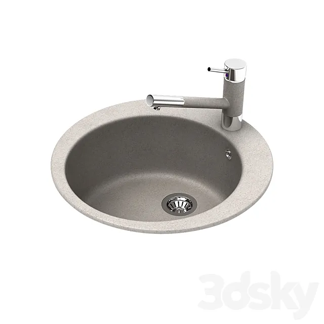 Wash AquaSanita SR 100 and Faucet AquaSanita 2765 3DSMax File