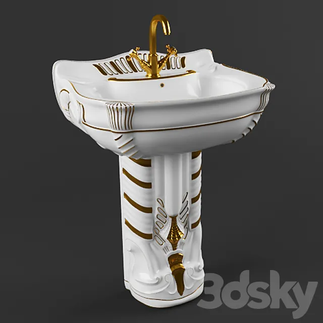 Wash basin Majesty 3DS Max Model