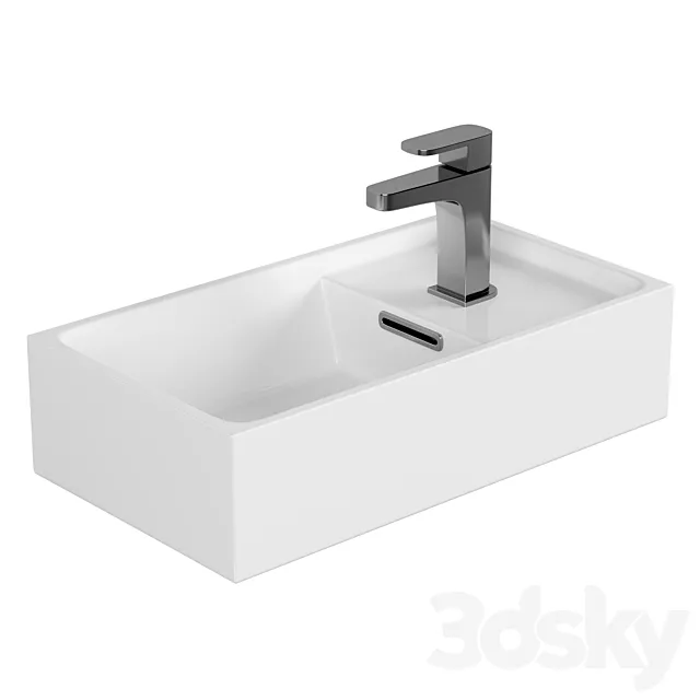 Wash-hand basin Cersanit Crea 40 3ds Max