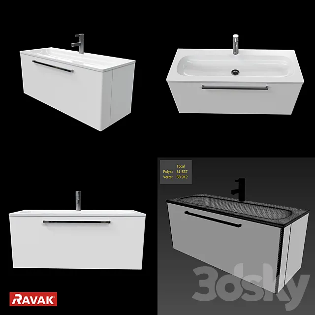 Wash Ravak Ring 3DS Max Model