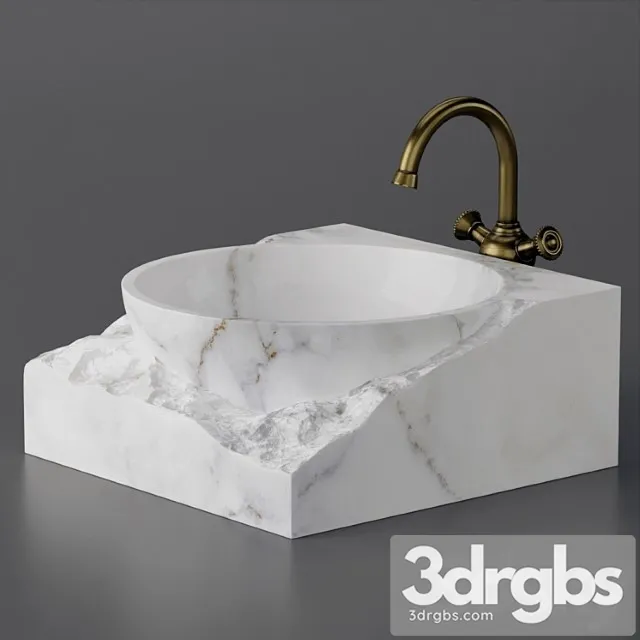 Washbasin Bowl Made of Marble 1 3dsmax Download