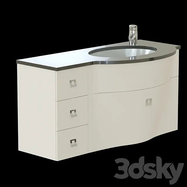 Washbasin cabinet Labor Legno Slick 1 3ds Max