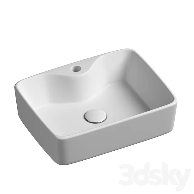 Washbasin Ceramica Nova Element CN6033 3DS Max Model