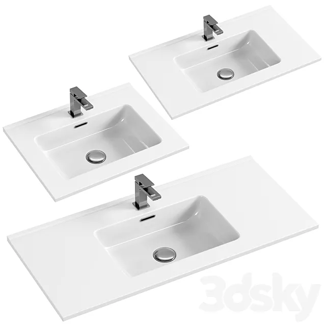 Washbasin Ceramica Nova set 3ds Max