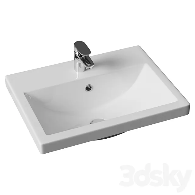 Washbasin Cersanit Como 60 3ds Max