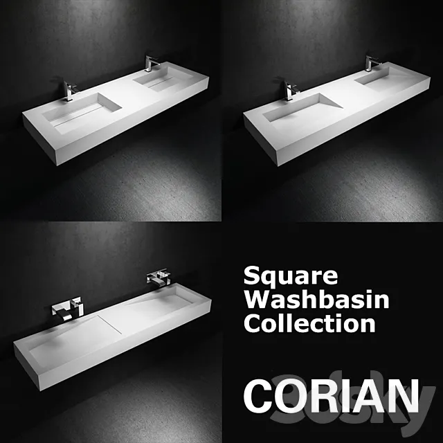 Washbasin Collection 3DS Max Model